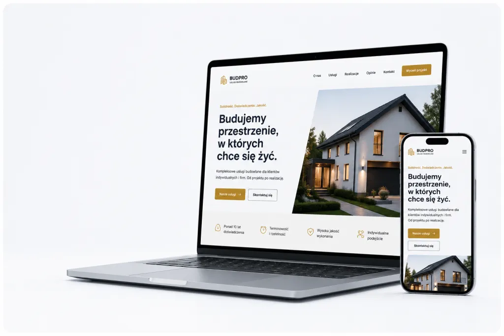 Strona firmowa zaprojektowana przez FinoWeb
